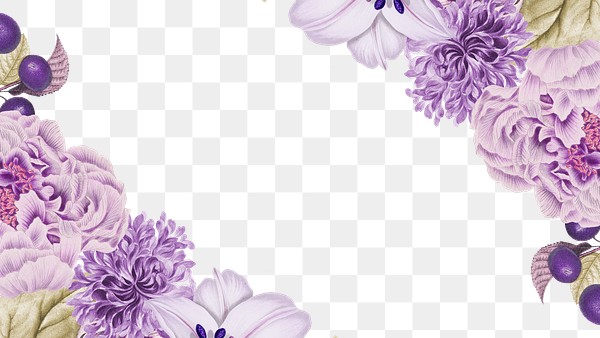 vintage purple floral frame design element free transparent png 2450907 vintage purple floral frame design