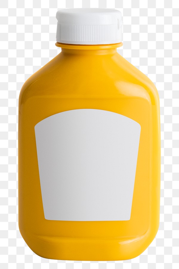 Download Mustard In Yellow Plastic Bottle Royalty Free Stock Transparent Png 2364127 PSD Mockup Templates