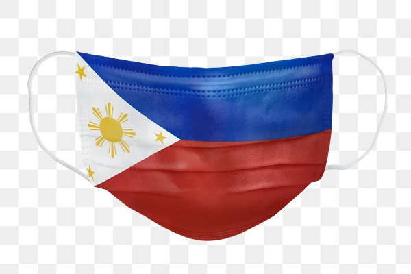 Filipino Flag Pattern On A Face Mask Mockup Free Transparent Png 2361021