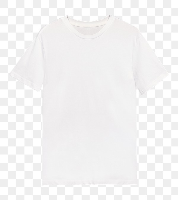 Men's white tee png t-shirt mockup
