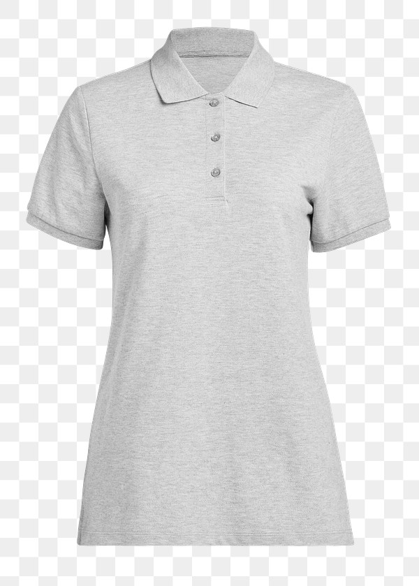 women s gray polo shirt png mockup free transparent png 2519985 women s gray polo shirt png mockup