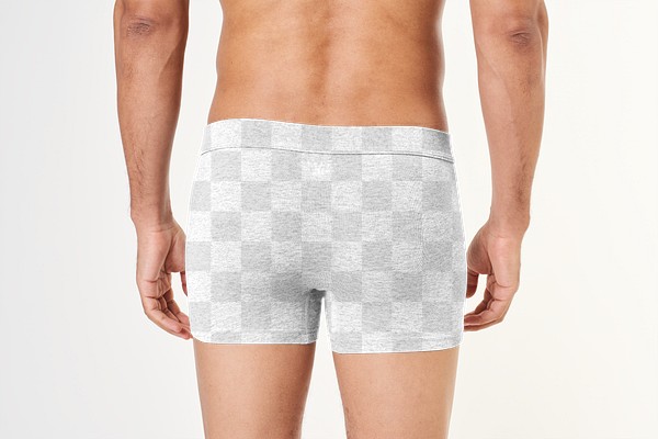 Download Men's boxer shorts png underwear mockup