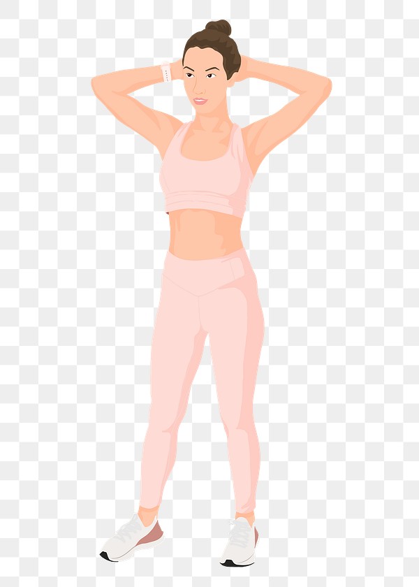 Yoga woman png sticker illustration, | Premium PNG - rawpixel