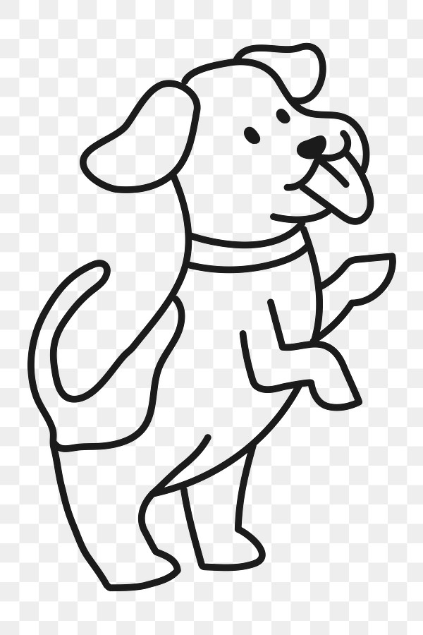 Standing dog png sticker, pet, | Premium PNG - rawpixel