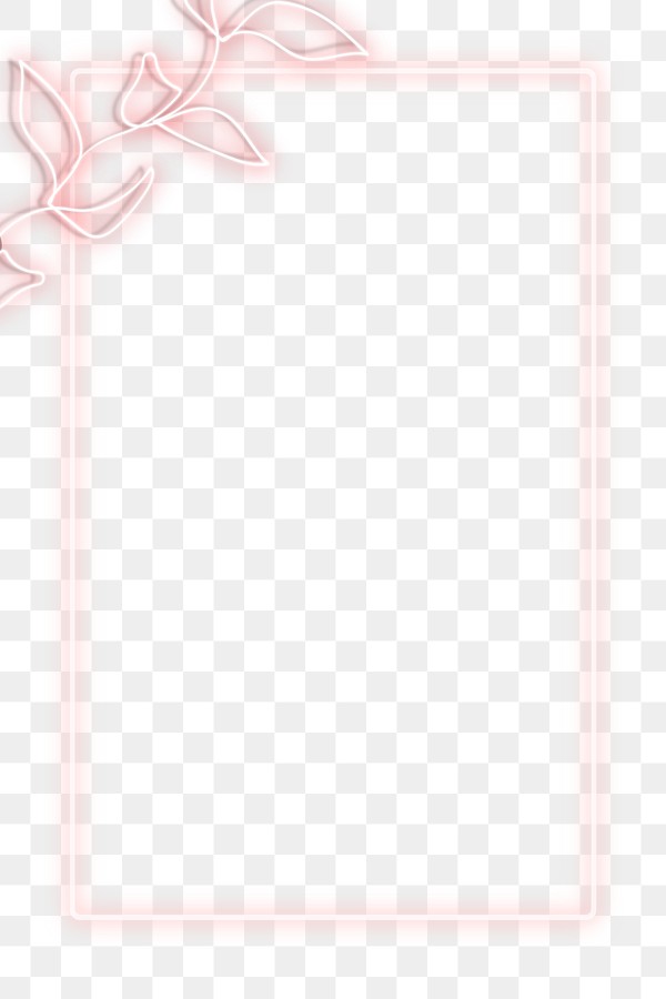 pink neon frame png royalty free stock transparent png 2038051 download premium png of old rose neon lights frame with leaves transparent