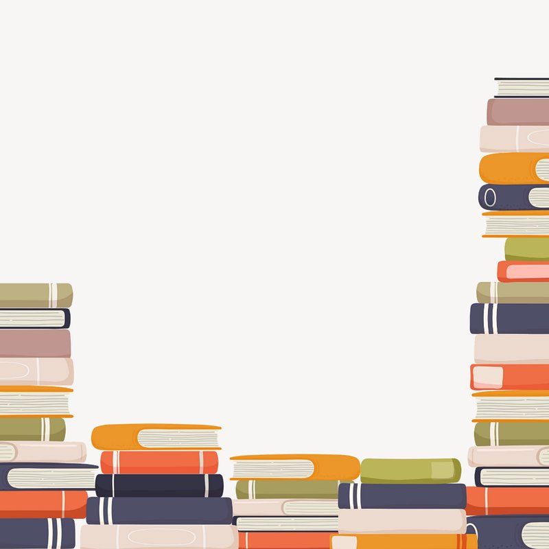 Book stack png sticker illustration, | Free PNG - rawpixel