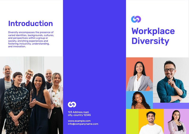 Workplace diversity brochure template, editable | Premium Editable ...