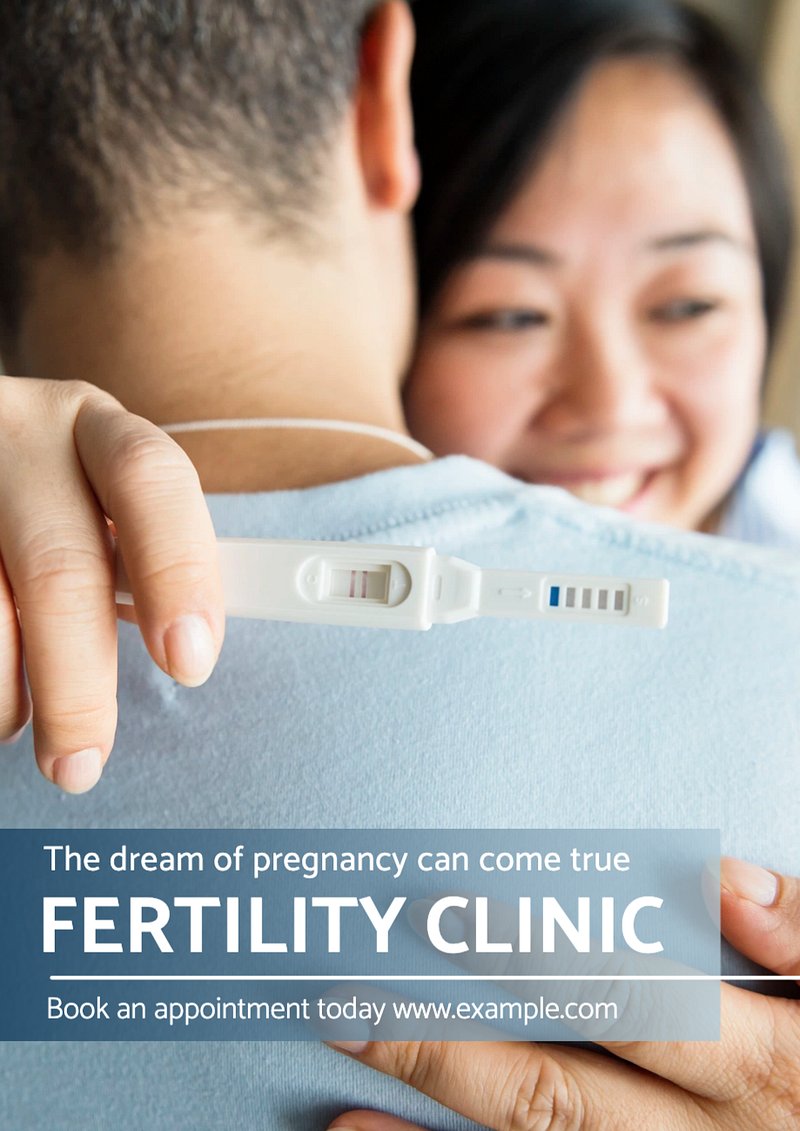 Fertility clinic poster template, editable | Premium Editable Template ...