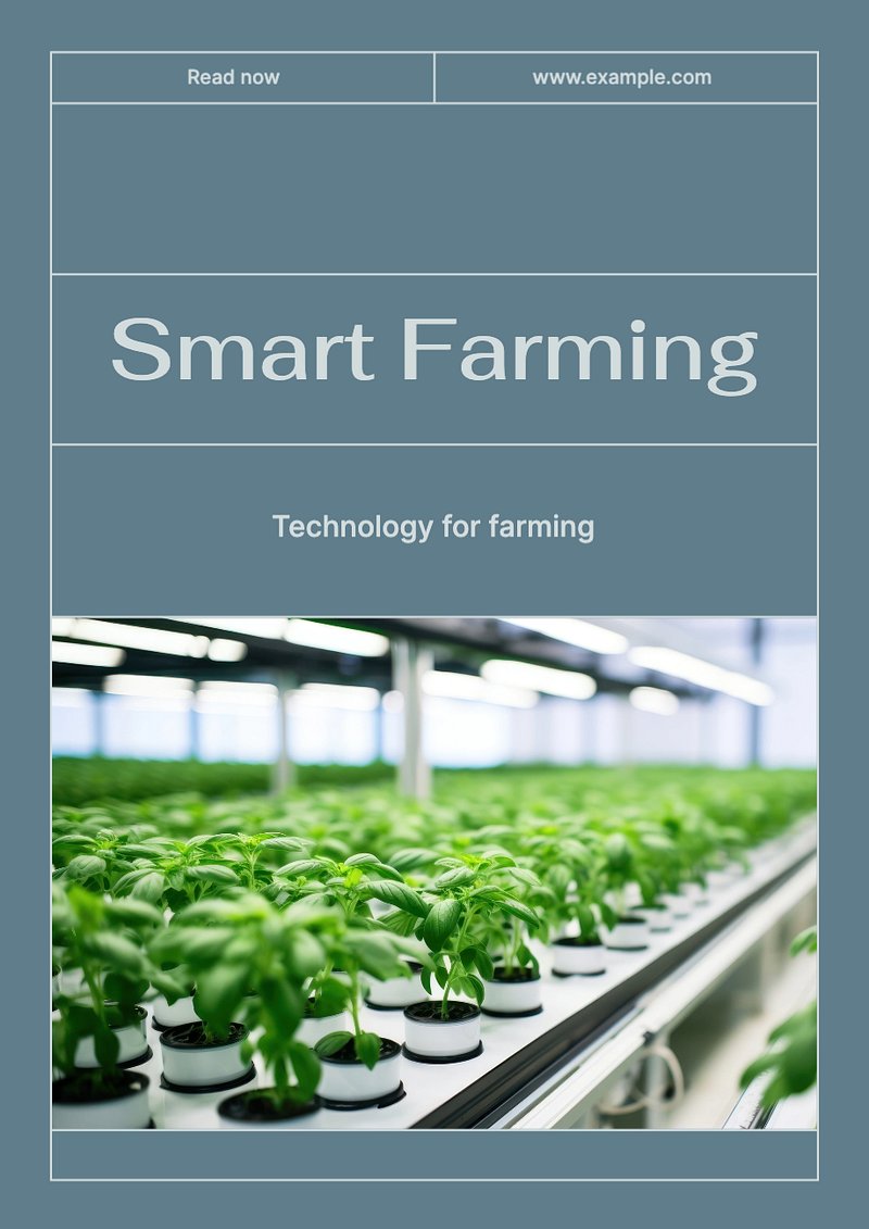 Smart farming poster template | Premium Editable Template - rawpixel