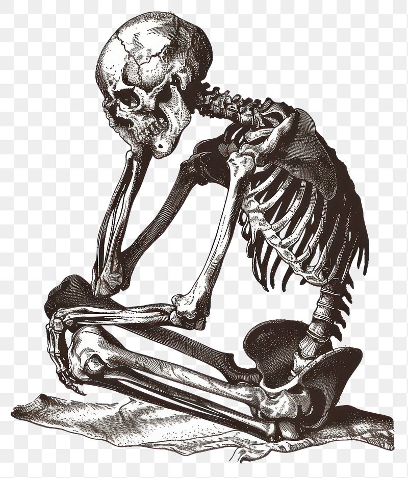 Skeleton Poses Drawing Images Free Photos PNG Stickers Wallpapers