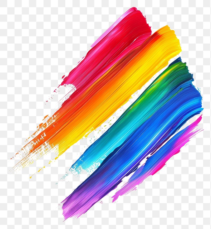 Rainbow Color Paint Stroke Images