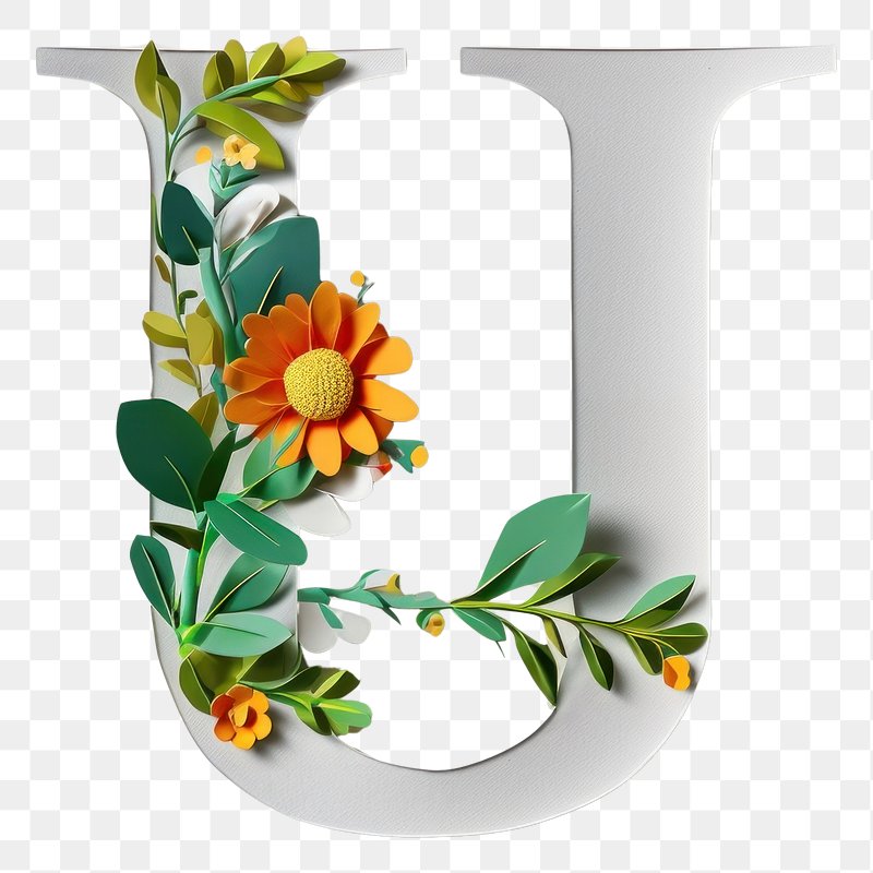 U Alphabet Floral Design Images  Free Photos, PNG Stickers, Wallpapers &  Backgrounds - rawpixel