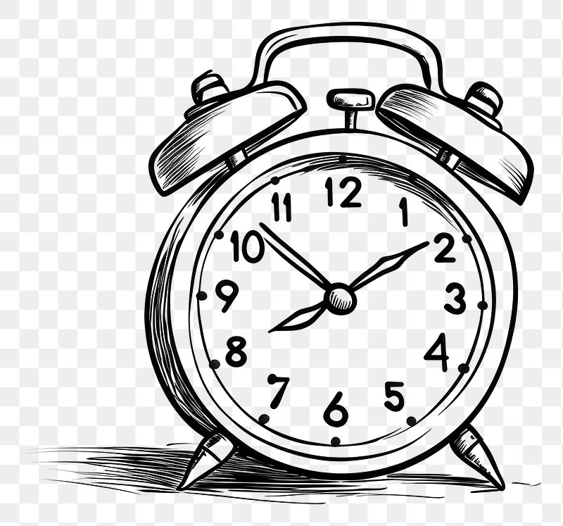 Alarm clock. Hand-drawn table clock. Illustration in sketch style. Vector  image 16186172 Vector Art at Vecteezy
