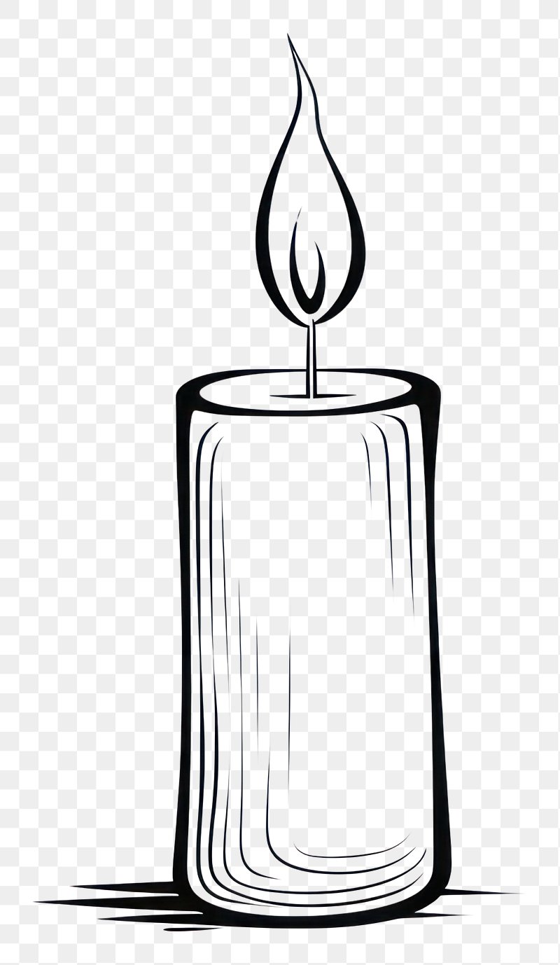 Hand drawn sketch of burning candles. Vector illustration of a vintage  style. Halloween or Christmas drawing isolated on chalkboard background.  23234324 Vector Art at Vecteezy