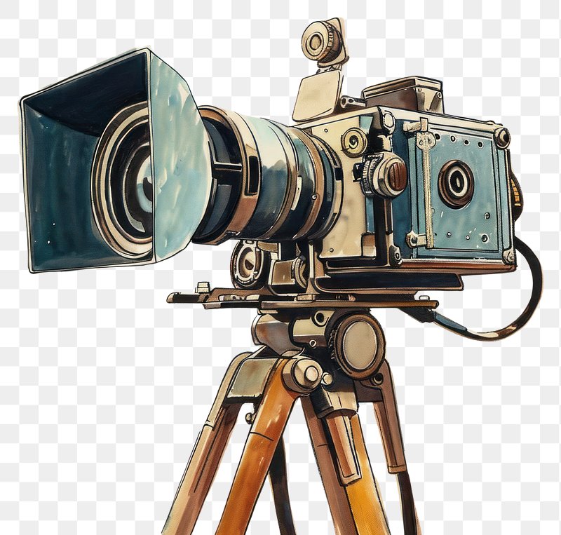 Free: Old Movie Camera Clipart - Film Industry 