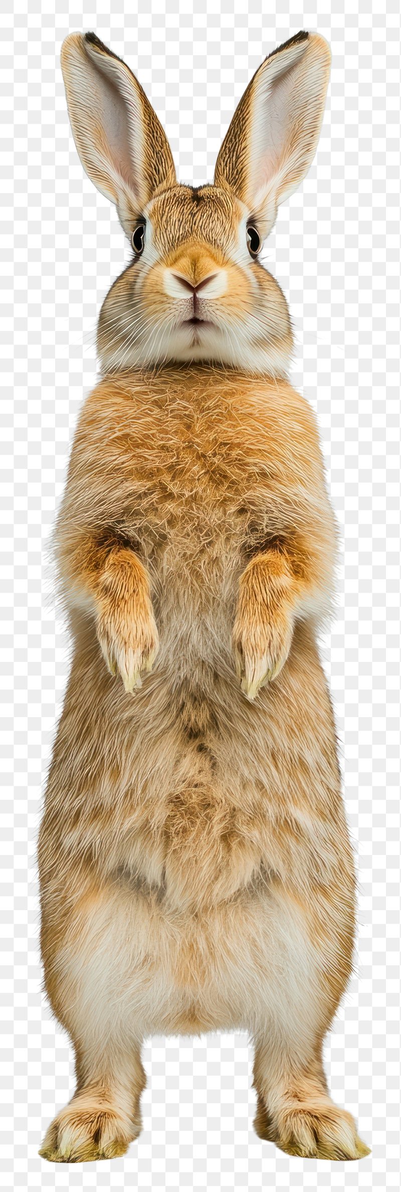 PNG Light beige rabbit standing | Free PNG - rawpixel