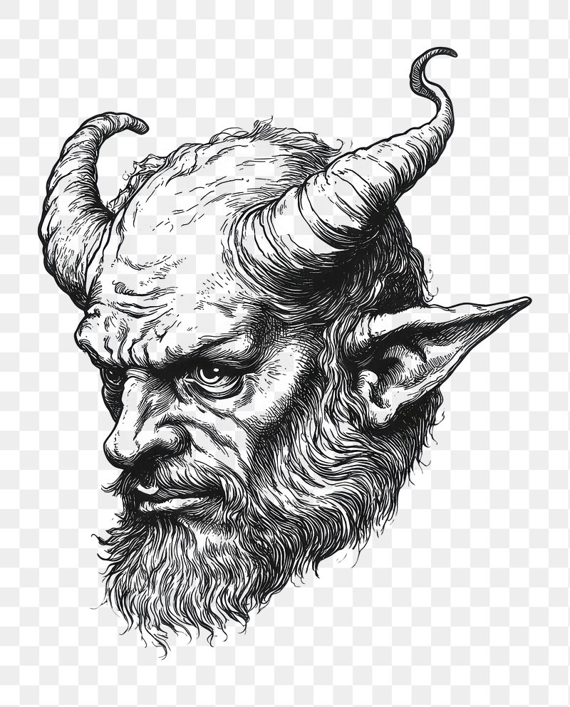 Devil art drawing black | Free Photo Illustration - rawpixel, image size:800x993