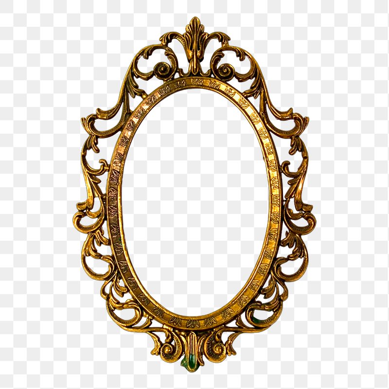 white oval frame png