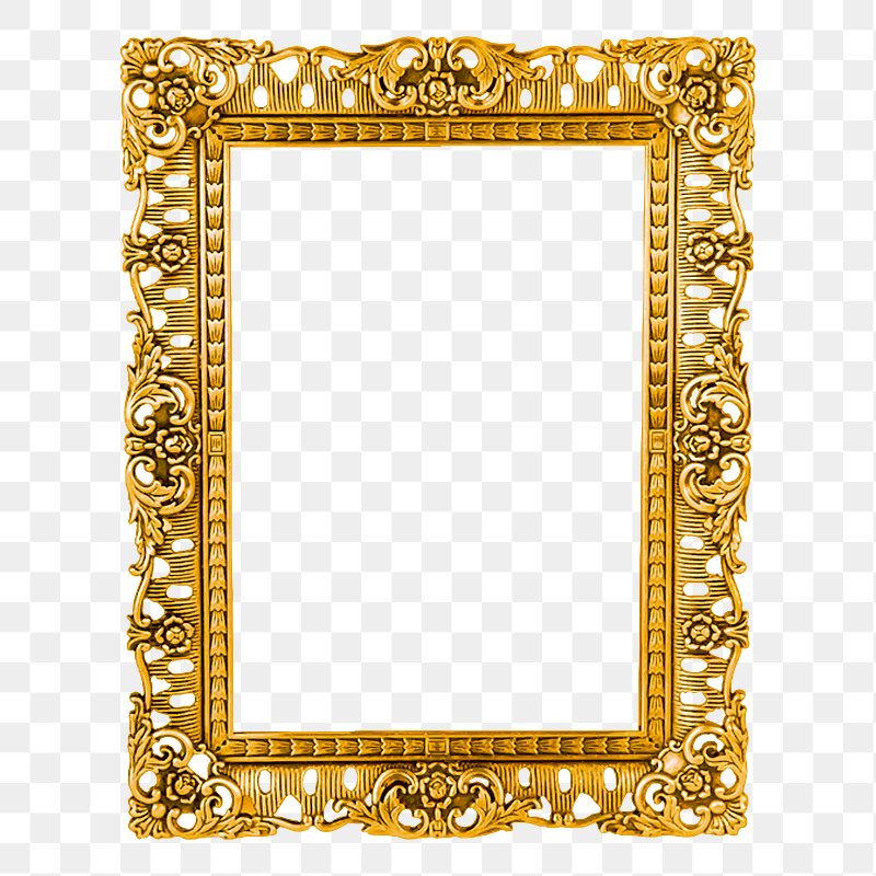 Round Frame PNG and PSD  Round picture frames, Gold picture frames,  Picture frames