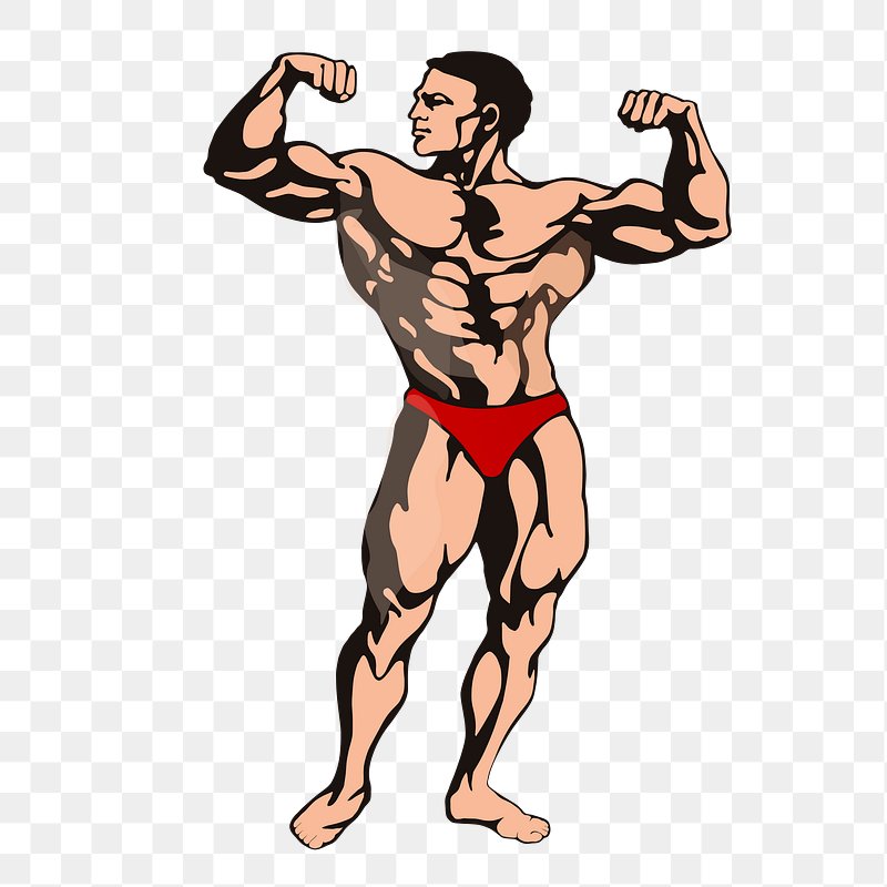 muscle legs cartoon