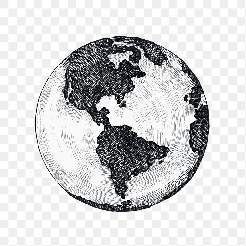 Real Earth Sketch PNG Transparent Images Free Download | Vector Files |  Pngtree