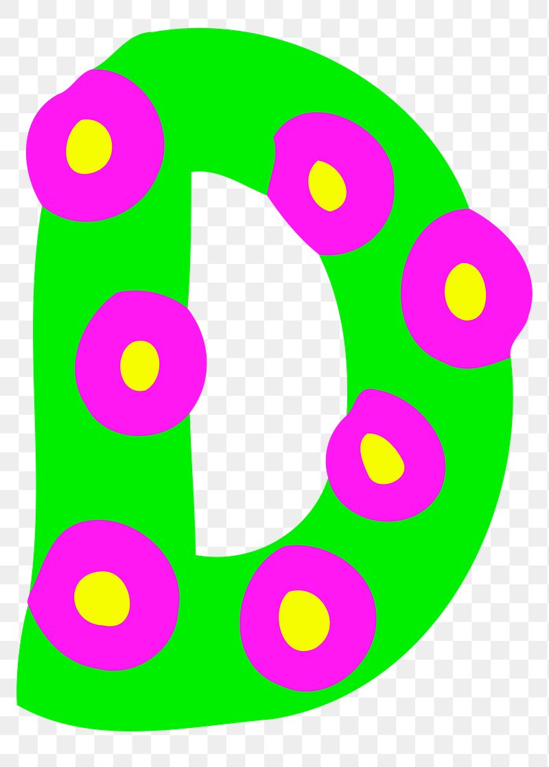 alphabet letters clip art d
