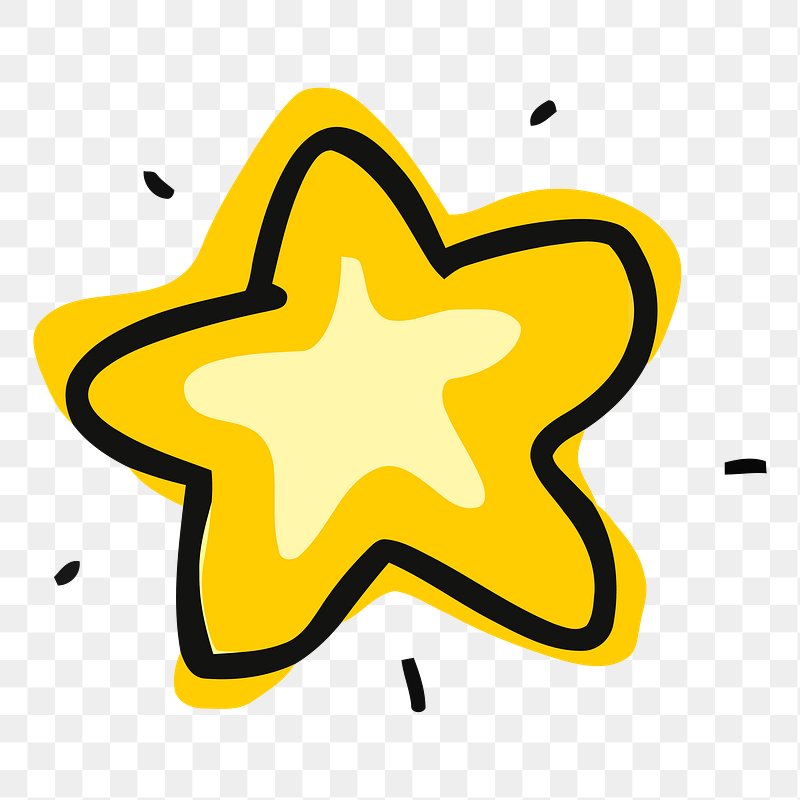 Yellow Stars Aesthetic Sticker