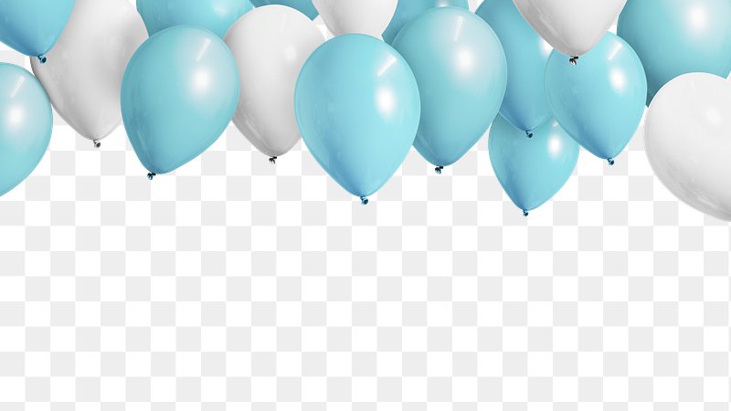 blue balloons background