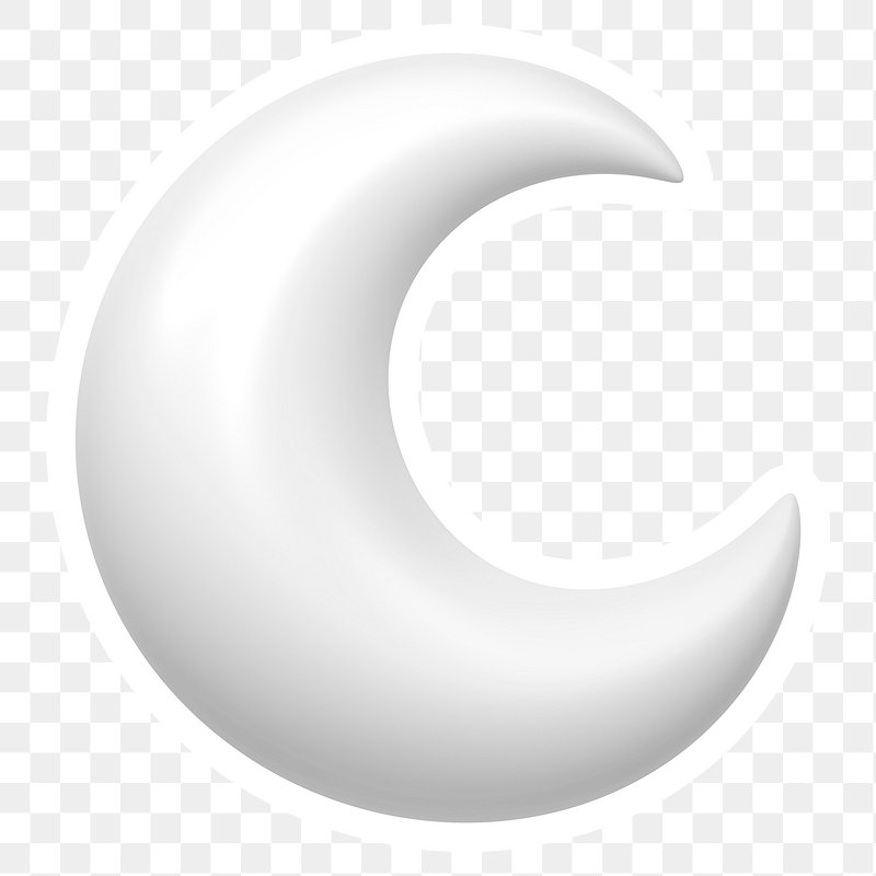 White Moon PNG Clipart Picture​