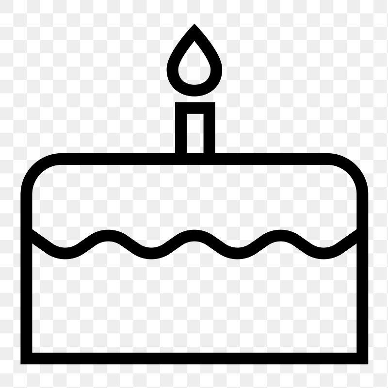 Cake icon flat happy birthday Royalty Free Vector Image