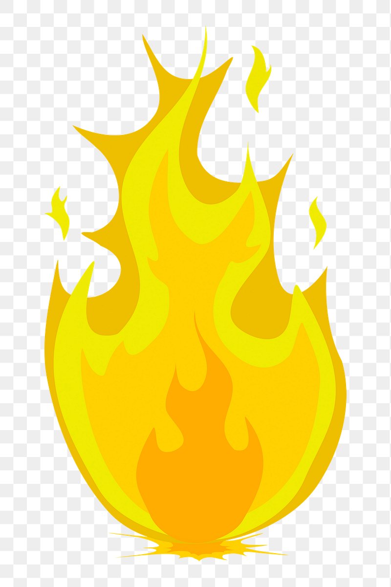 fire white background png