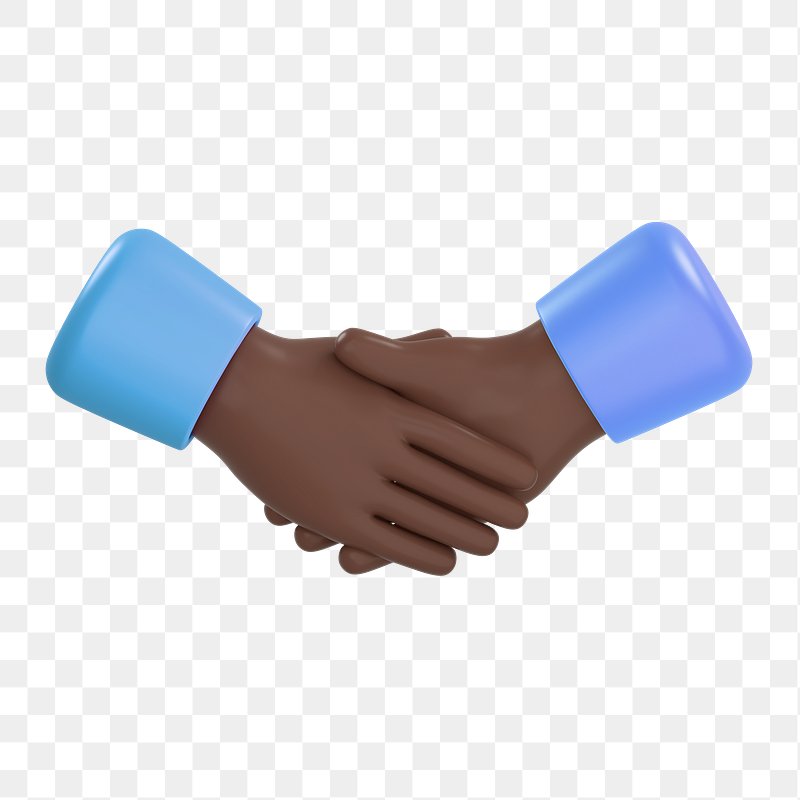 Business handshake png badge sticker