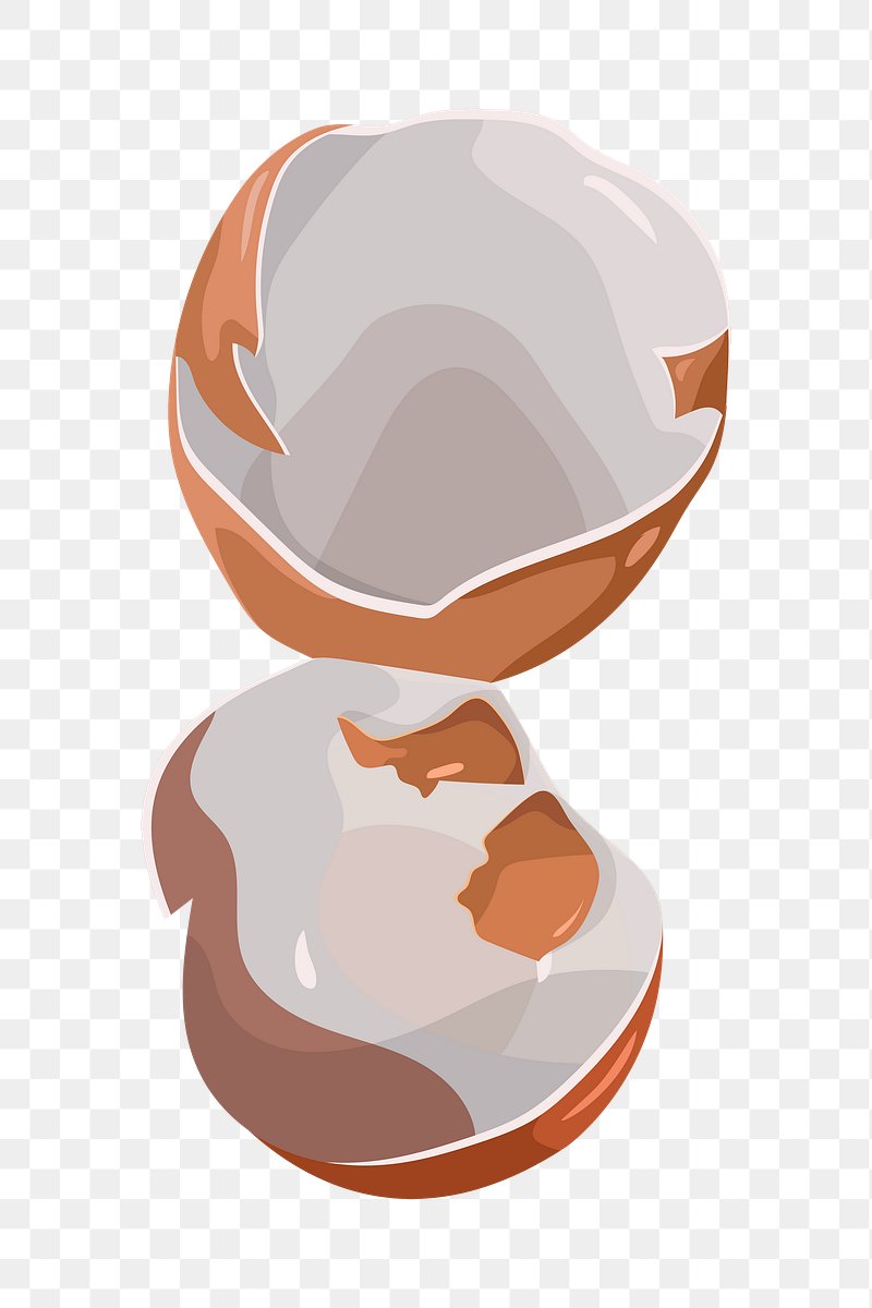 Milk Chocolate Egg That Is Broken PNG Images