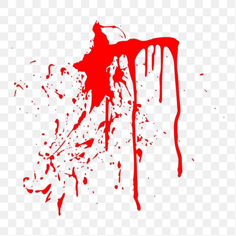 blood splatter png clipart