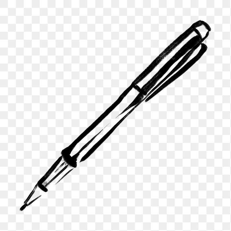 pen clipart black and white