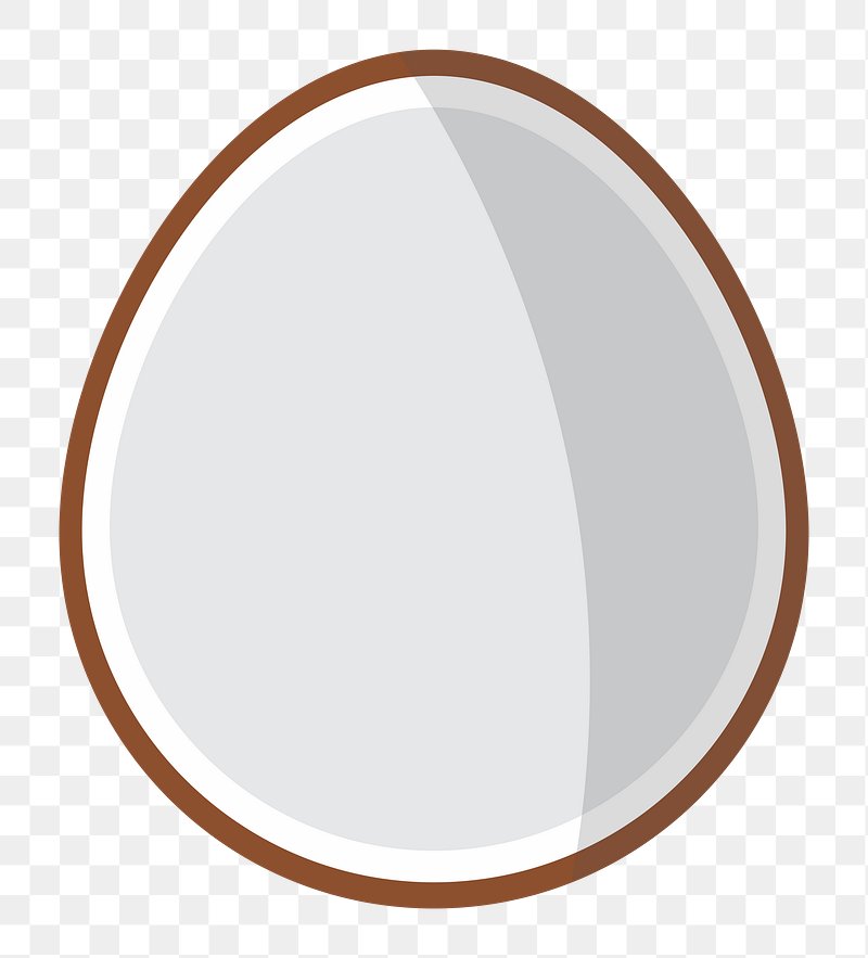 Half coconut png illustration, transparent | Free PNG - rawpixel