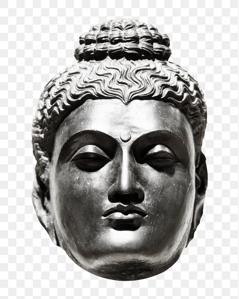 Греко буддизм. Будда в греческом стиле. Голова Будды на черном фоне. Голова Будды пропорции.