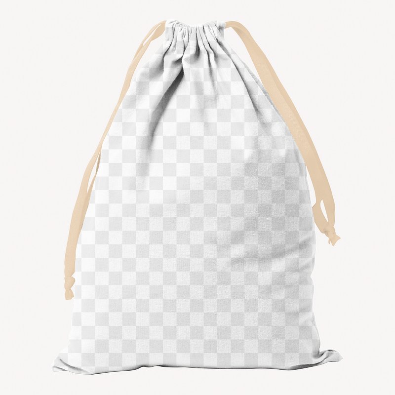 Drawstring bag png mockup, transparent | Free PNG - rawpixel