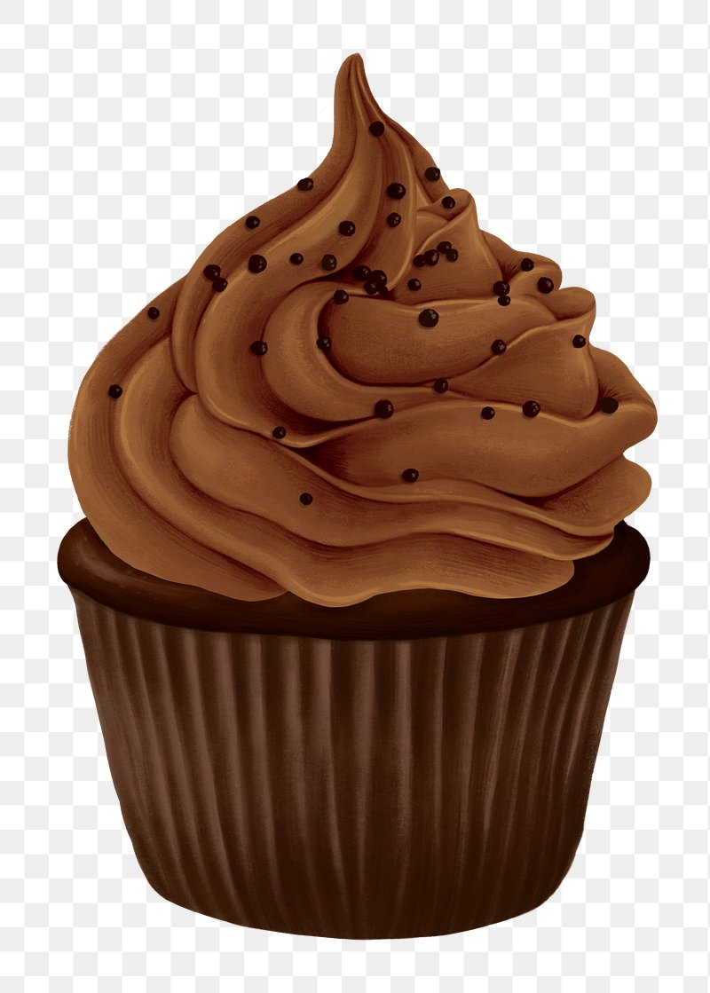 chocolate cupcake clip art