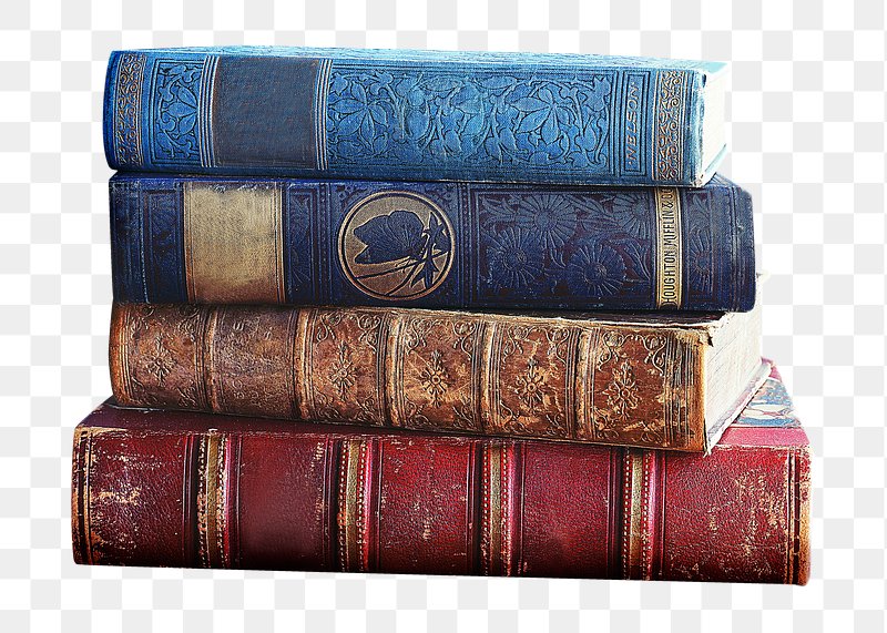 Old book open isolated. Used paper texture Stock Photo