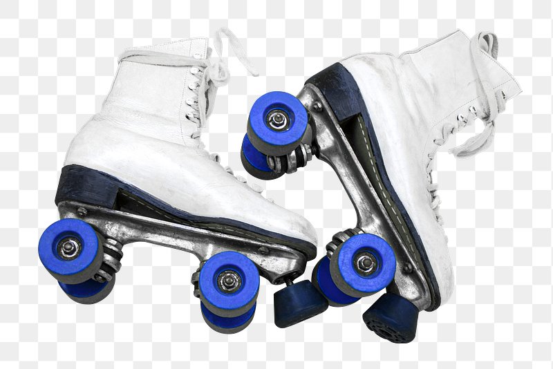 Roller skate sticker Royalty Free Vector Image