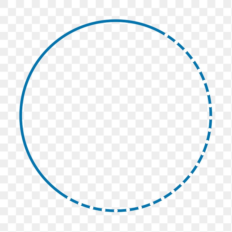 Blue Circle Outline