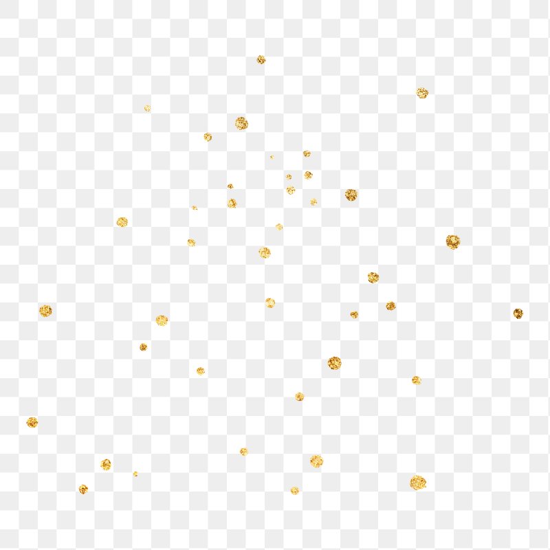 Gold Glitter Dust Background (PNG Transparent)