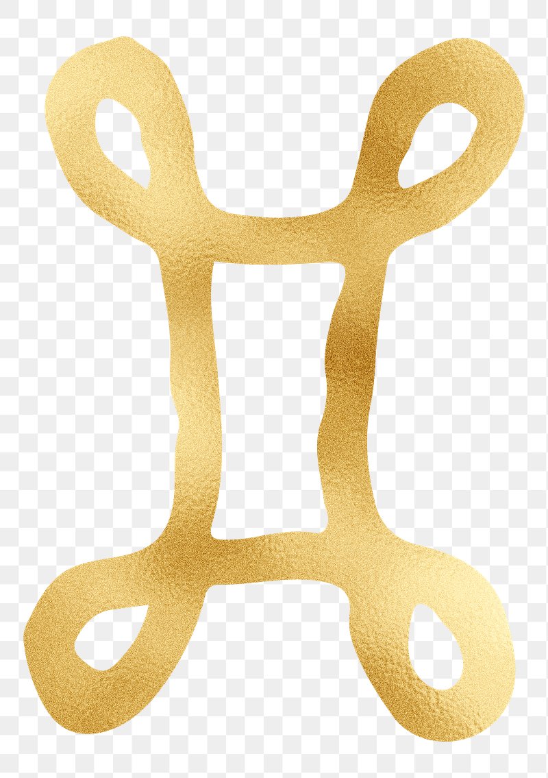 Gold scales libra astrological png sign design element