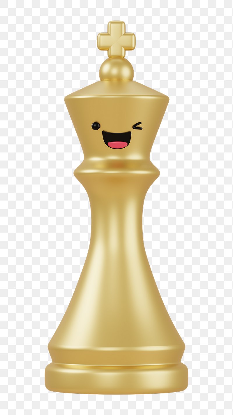 Smiley face on a rook chess piece