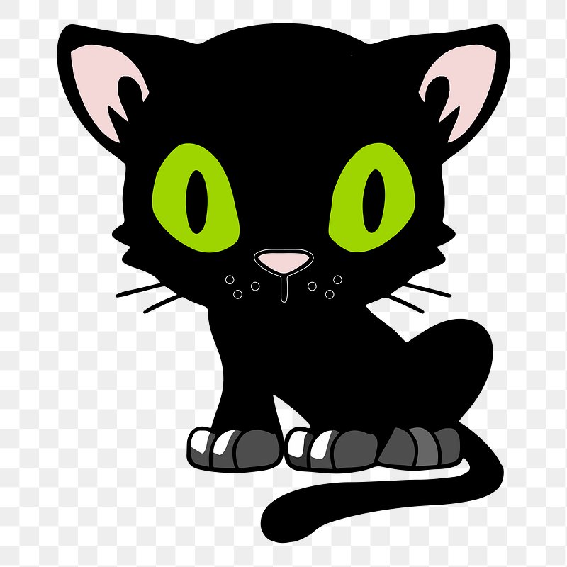 black cat clip art