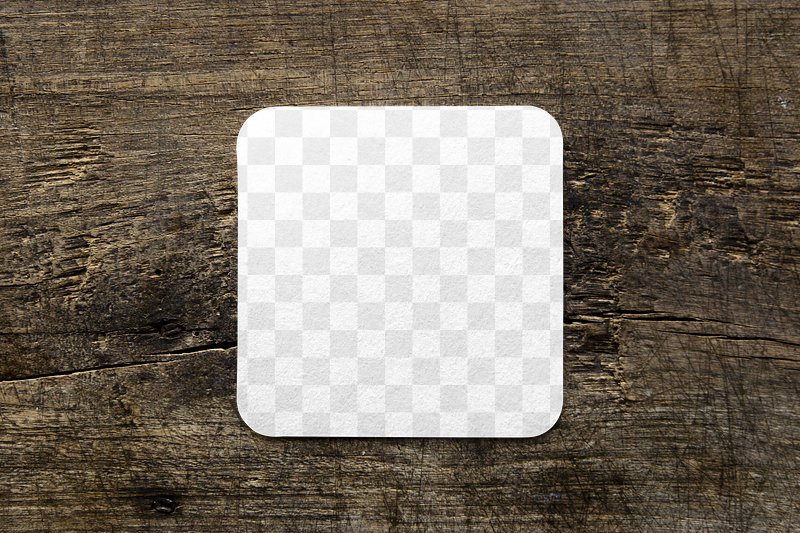 Blank Coasters Template. 3d Illustration Isolated On White Background Stock  Photo, Picture and Royalty Free Image. Image 90939179.