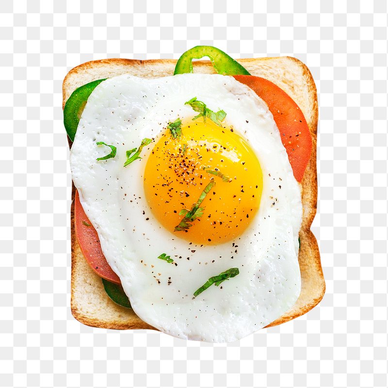 Bacon And Eggs Breakfast With Sunny Side Up PNG Images