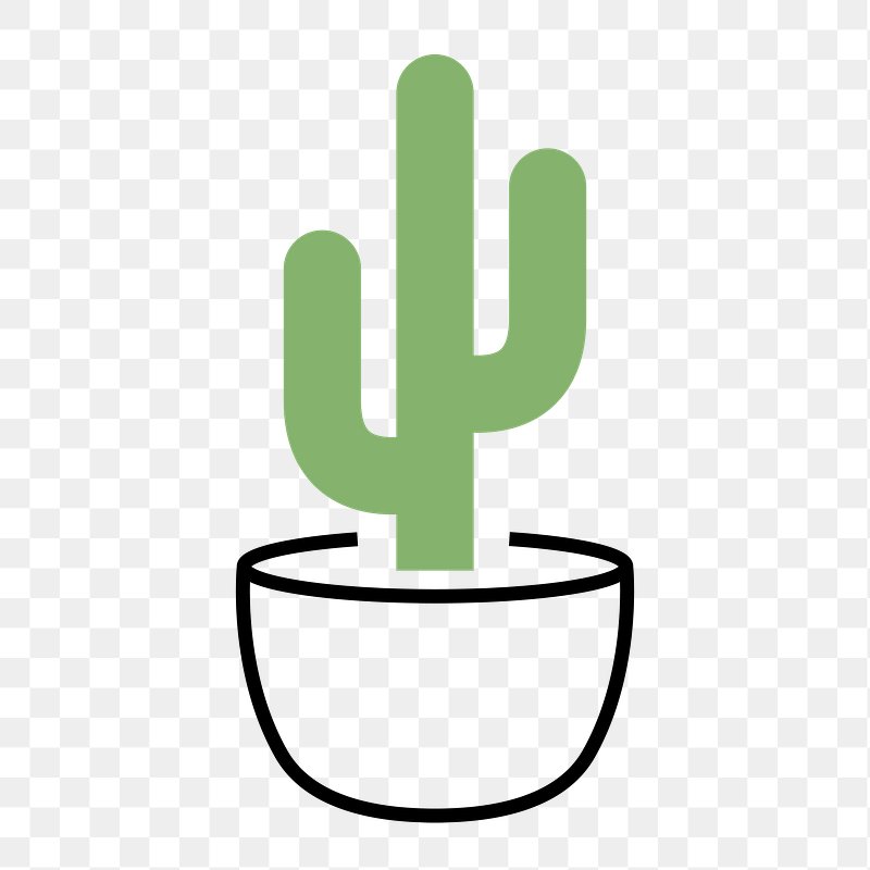 Cactus Clipart Transparent PNG Hd, Cactus Icon Design Illustration