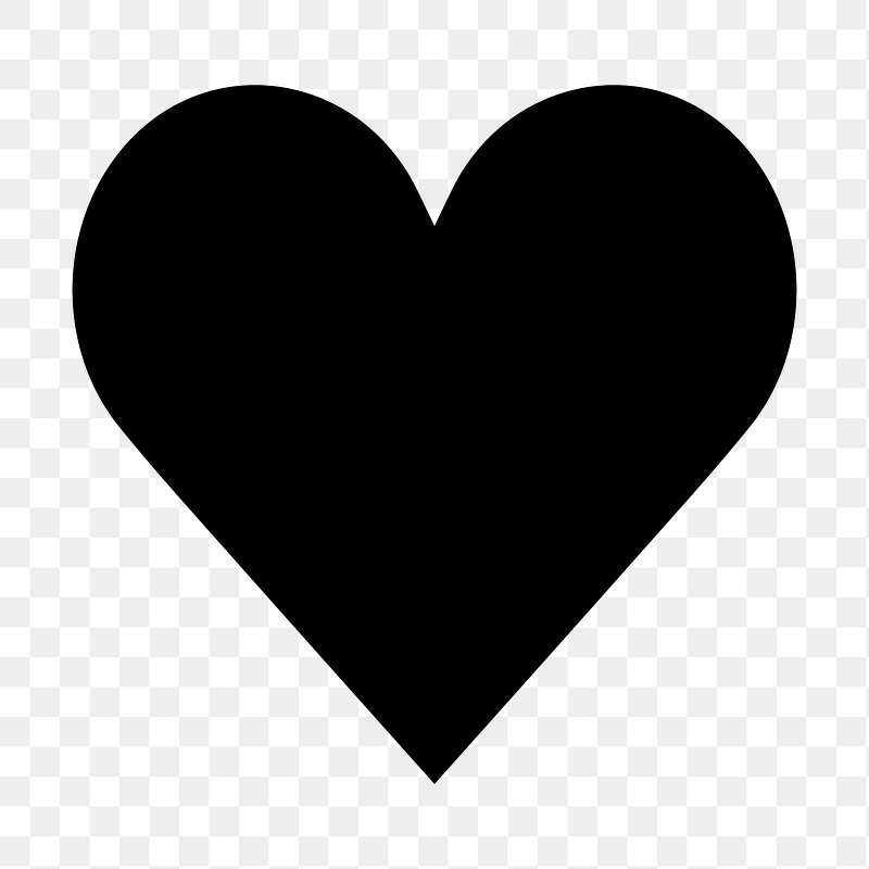 Black and white Heart png images | PNGWing